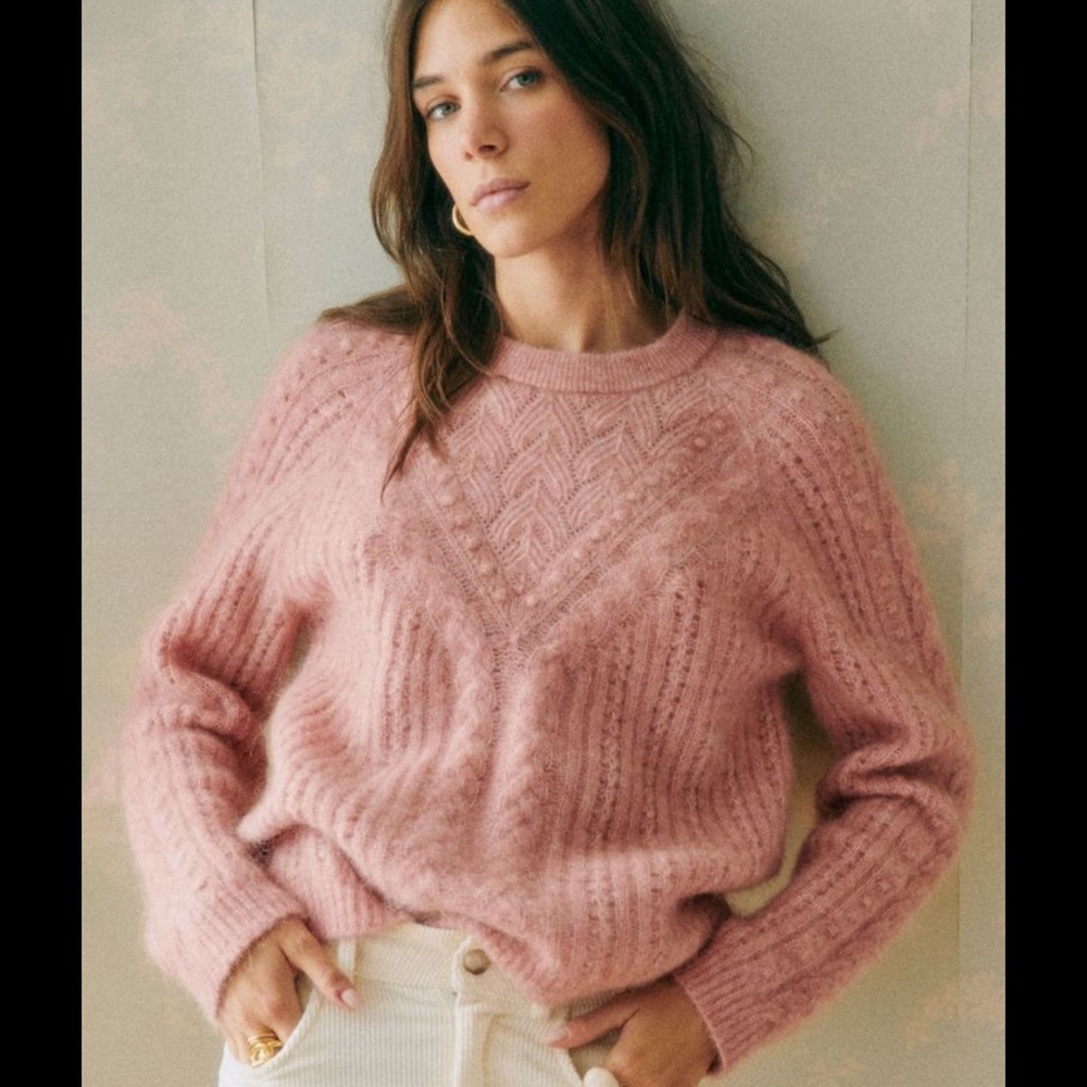 Sezane Pink Sweater